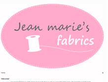 Tablet Screenshot of jeanmariesfabrics.com